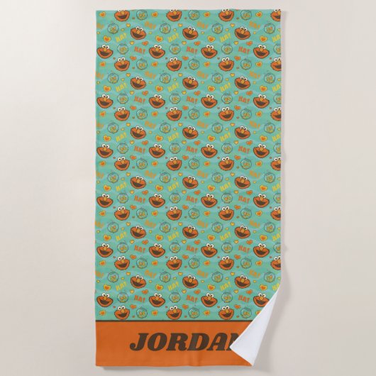 Serviette De Plage Elmo et le Motif Goldfish (Devant)