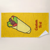 Serviette De Plage Emballage sandwich Tortilla (Devant)