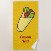 Serviette De Plage Emballage sandwich Tortilla (Devant)