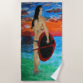 Serviette De Plage Embarquement à pédales (Devant)