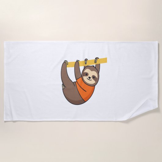 Serviette De Plage Embrassement sur branche avec orange (Devant)
