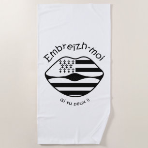 Serviette De Plage Embreizh-moi (écrits en noir)