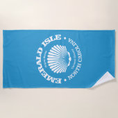 Serviette De Plage Emerald Isle (coquillage) (Devant)
