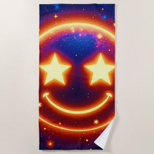 Serviette De Plage Emoji Étincelant