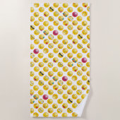Serviette De Plage Émoticônes (Devant)