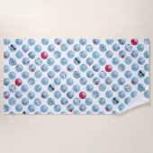 Serviette De Plage Émoticônes (Devant)