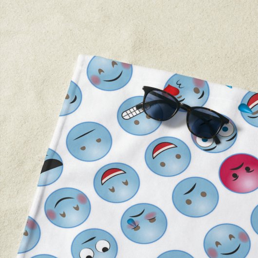 Serviette De Plage Émoticônes (En situation)