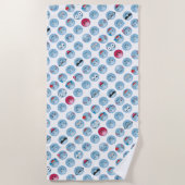 Serviette De Plage Émoticônes (Devant)
