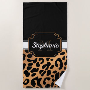 Serviette De Plage Empreinte de léopard