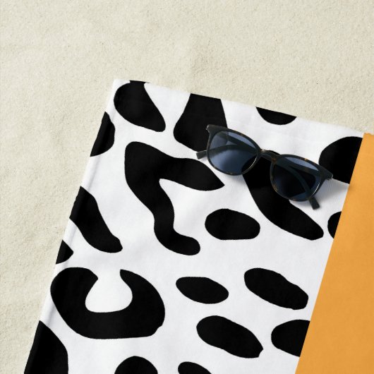 Serviette De Plage Empreinte de léopard (En situation)