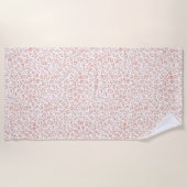 Serviette De Plage Empreinte de léopard de Parties scintillant rose v (Devant)