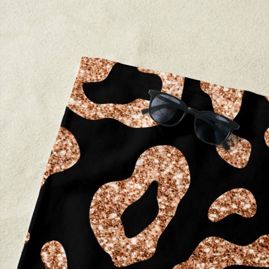 Serviette De Plage Empreinte de léopard Parties scintillant (En situation)