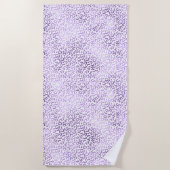 Serviette De Plage Empreinte de léopard pourpre (Devant)