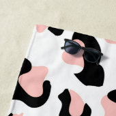 Serviette De Plage Empreinte de léopard rose (En situation)