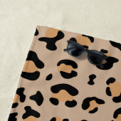 Serviette De Plage Empreinte de léopard, Spots, Leopard Brown, Votre (En situation)