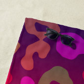 Serviette De Plage Empreinte de léopard Summer Ombre (En situation)