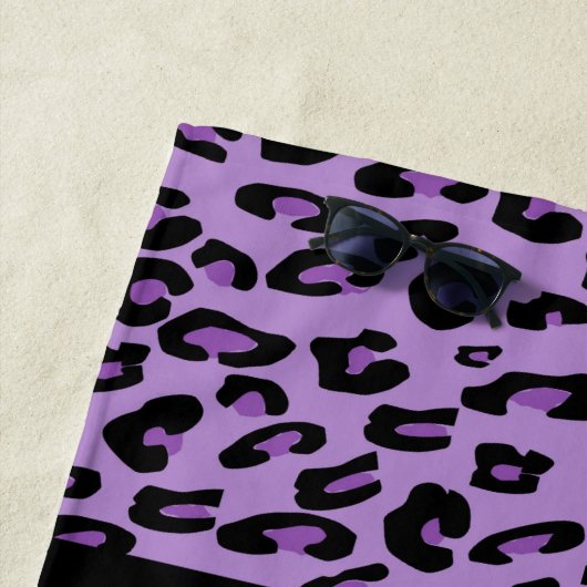 Serviette De Plage Empreinte de léopard, Zebra Print, Poster de anima (En situation)