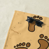 Serviette De Plage Empreintes dans le sable (En situation)