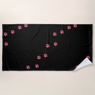 Serviette De Plage Empreintes de pattes