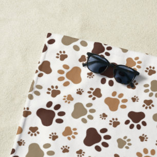Serviette De Plage Empreintes de pattes