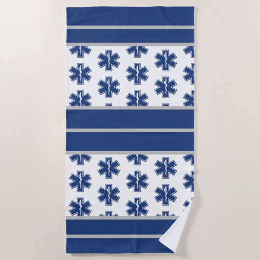 Serviette De Plage EMS paramédicaux et EMT (Devant)