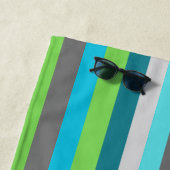 Serviette de plage en bande (En situation)