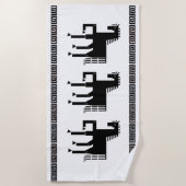 Serviette de plage en fer à cheval (Devant)
