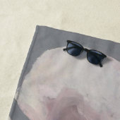 Serviette De Plage En Haut (En situation)