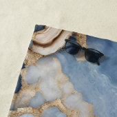 Serviette de plage en marbre d'Agate (En situation)
