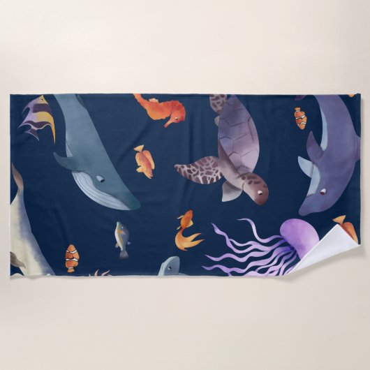 Serviette De Plage En mer (Devant)