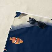 Serviette De Plage En mer (En situation)