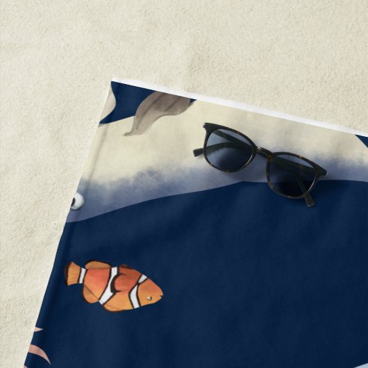 Serviette De Plage En mer (En situation)