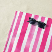 Serviette de plage en rosée chaude (En situation)