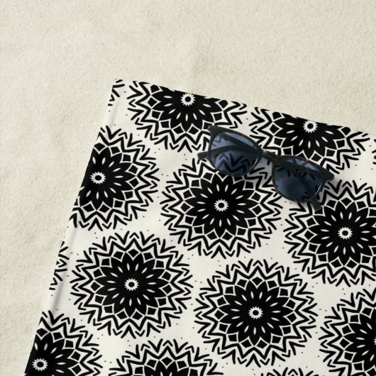 Serviette de plage en spirale (En situation)