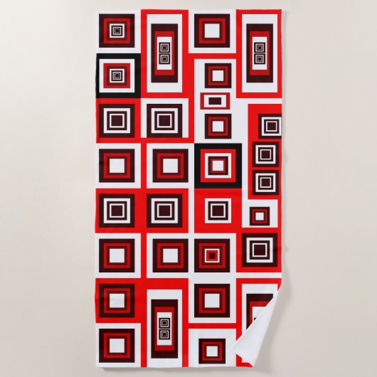 Serviette de plage encadrée (Devant)