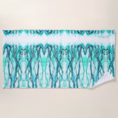 Serviette de plage "enchevêtrée dans la ligne" (Devant)