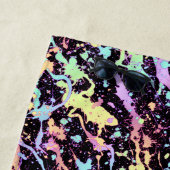 Serviette De Plage encre arc-en-ciel éclaboussure extrême : (En situation)