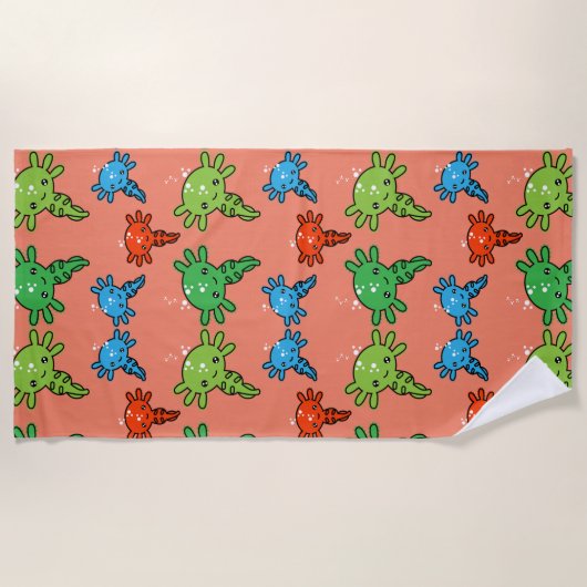 Serviette De Plage Enfants Axototl Salamander (Devant)