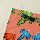 Serviette De Plage Enfants Axototl Salamander (En situation)