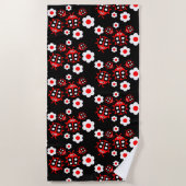 Serviette De Plage Enfants coccinelle (Devant)