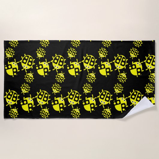 Serviette De Plage Enfants coccinelle (Devant)