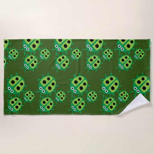 Serviette De Plage Enfants coccinelle Ladybug (Devant)