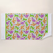 Serviette De Plage Enfants Dinosaure amis (Devant)