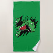 Serviette De Plage Enfants dinosaures (Devant)