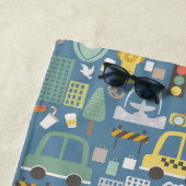 Serviette De Plage Enfants en transport urbain personnalisés (En situation)