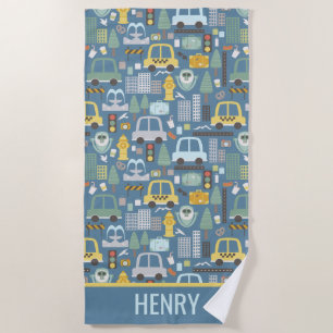Serviette De Plage Enfants en transport urbain personnalisés