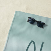 Serviette De Plage Enfants Jote Phoque Bleu Sous l'Océan Mer (En situation)