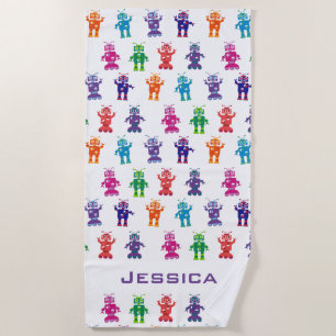 Serviette De Plage Enfants personnalisés par motif à la mode de