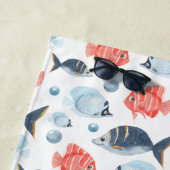 Serviette De Plage Enfants Personnalisés Sous La Mer (En situation)