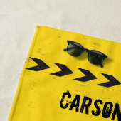 Serviette De Plage Enfants Véhicule de construction Personnalisé Garç (En situation)